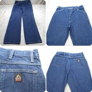 Bulwark FR Jeans Mens 36x36 Blue Denim Flame Resistant Boot Cut Work Rugged Read